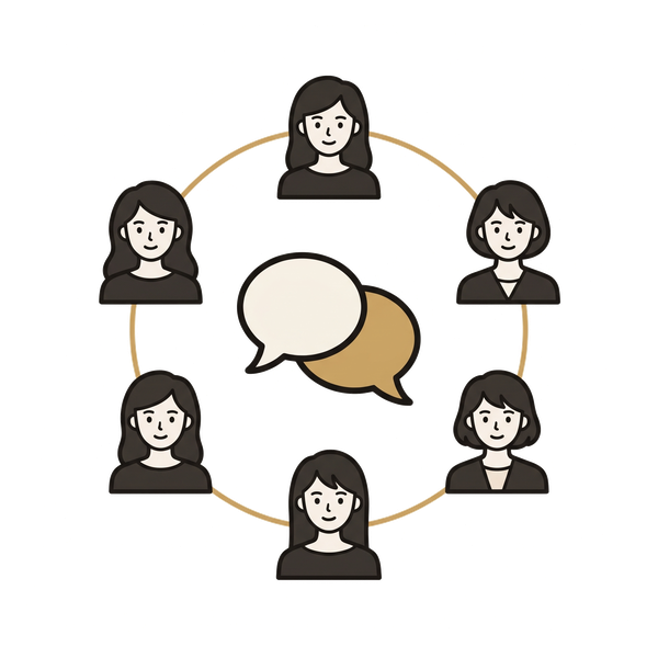 A circle of women in conversation